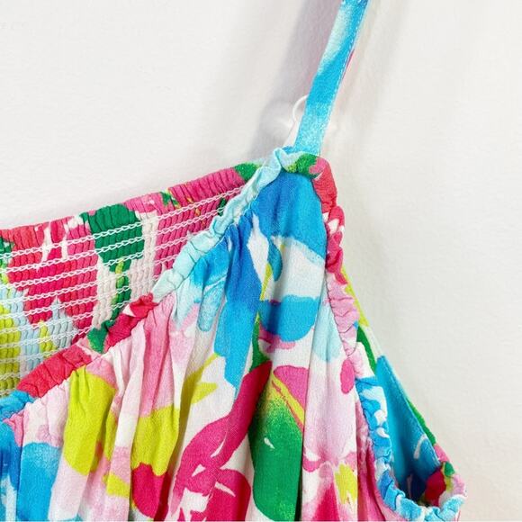 Old Navy Fit and Flare Tropical Floral Flowy Sleeveless Maternity Midi Dress XXL - Picture 8 of 15